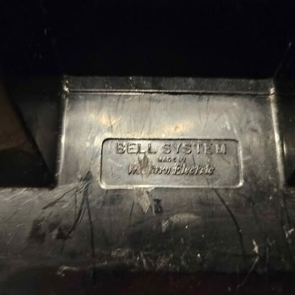 Western Electric Black Metal Rotary Style Phone Telephone - Picture 6 of 10